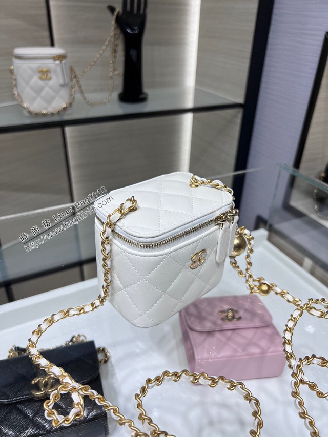 Chanel專櫃新款羊皮鏈條女包 香奈兒22C新品新色小盒子可調節鏈條小金球AP1447Y djc6333